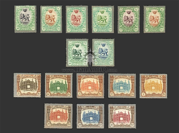 تمبرهای سری دوم دیوانی احمد شاه قاجار