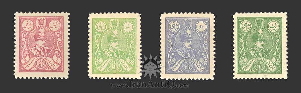 تمبرهای سری تصویری رتوشه رضا شاه پهلوی