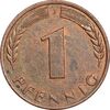 سکه 1 فینیگ 1950J جمهوری فدرال - EF45 - آلمان