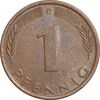 سکه 1 فینیگ 1971D جمهوری فدرال - EF45 - آلمان