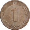 سکه 1 فینیگ 1975F جمهوری فدرال - EF45 - آلمان