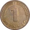 سکه 1 فینیگ 1977G جمهوری فدرال - EF45 - آلمان