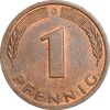 سکه 1 فینیگ 1978G جمهوری فدرال - AU50 - آلمان