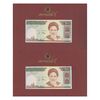 مجموعه اسکناس های بانک مرکزی (از 100 ریال تا 100000 ریال) شماره مزاحم - جفت - جمهوری اسلامی