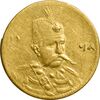 سکه طلا 5000 دینار 1318 تصویری - AU50 - مظفرالدین شاه