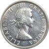سکه 1 دلار 1957 الیزابت دوم - AU58 - کانادا