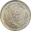 سکه 2000 دینار 1323 تصویری - AU58 - مظفرالدین شاه