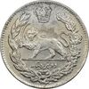 سکه 2000 دینار 1323 تصویری - AU58 - مظفرالدین شاه