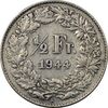 سکه 1/2 فرانک 1944 دولت فدرال - EF40 - سوئیس