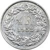 سکه 1/2 فرانک 1952 دولت فدرال - AU50 - سوئیس
