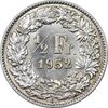 سکه 1/2 فرانک 1952 دولت فدرال - MS61 - سوئیس