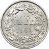 سکه 1/2 فرانک 1962 دولت فدرال - AU58 - سوئیس