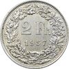 سکه 2 فرانک 1957 دولت فدرال - AU50 - سوئیس