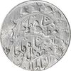 سکه 2000 دینار 1317 خطی (دو ضرب) - VF30 - مظفرالدین شاه
