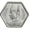 سکه 2 قروش 1363 فاروق یکم - AU50 - مصر
