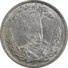سکه 1000 دینار 1323 تصویری (1322 ارور تاریخ) - MS61 - مظفرالدین شاه