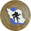 مدال یادبود مسابقات جهانی کشتی آزاد تهران 1338 - AU - محمد رضا شاه