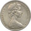 سکه 20 سنت 1969 الیزابت دوم - EF45 - استرالیا