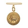 مدال نقره بپاداش خدمت (آب طلا فابریک) - AU - رضا شاه