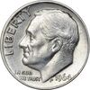 سکه 1 دایم 1964D روزولت - AU55 - آمریکا