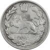 سکه 1000 دینار 1323 تصویری (مکرر روی سکه) - EF40 - مظفرالدین شاه