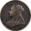 سکه 1 فارتینگ 1901 ویکتوریا - EF45 - انگلستان