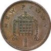 سکه 1 پنی 1976 الیزابت دوم - AU58 - انگلستان