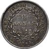 سکه 2 آنه 1841 ویکتوریا - EF45 - هند