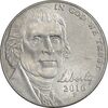 سکه 5 سنت 2016P جفرسون - AU58 - آمریکا