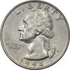 سکه کوارتر دلار 1994D واشنگتن - AU55 - آمریکا