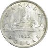 سکه 1 دلار 1935 جرج پنجم - MS63 - کانادا