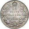 سکه 25 سنت 1928 جرج پنجم - EF45 - کانادا
