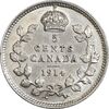 سکه 5 سنت 1914 جرج پنجم - AU55 - کانادا