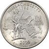 سکه کوارتر دلار 2000D ایالتی (ماساچوست) - AU58 - آمریکا