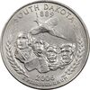 سکه کوارتر دلار 2006P ایالتی (داکوتای جنوبی) - MS62 - آمریکا