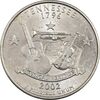 سکه کوارتر دلار 2002P ایالتی (تنسی) - MS62 - آمریکا