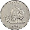 سکه کوارتر دلار 2005P ایالتی (کانزاس) - EF45 - آمریکا