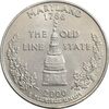 سکه کوارتر دلار 2000P ایالتی (مریلند) - MS62 - آمریکا