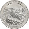 سکه کوارتر دلار 2014D پارک ملی شناندوا - AU58 - آمریکا
