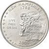 سکه کوارتر دلار 2000P ایالتی (نیوهمشایر) - MS61 - آمریکا