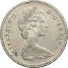سکه 10 سنت 1966 الیزابت دوم - AU50 - کانادا