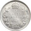 سکه 5 سنت 1917 جرج پنجم - AU55 - کانادا