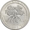 سکه کوارتر دلار 2020D (پارک ملی تاریخی خلیج نمک) - AU55 - آمریکا