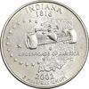 سکه کوارتر دلار 2002D ایالتی (ایندیانا) - MS63 - آمریکا