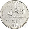سکه کوارتر دلار 2002P ایالتی (ایندیانا) - AU58 - آمریکا