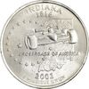 سکه کوارتر دلار 2002D ایالتی (ایندیانا) - AU55 - آمریکا