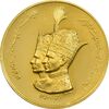 مدال طلا جشن تاجگذاری 1347 (25 گرمی با جعبه فابریک) - MS64 - محمد رضا شاه