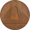 مدال یادبود بازی های آسیایی تهران 1353 (ساختمان آزادی) - EF45 - محمد رضا شاه