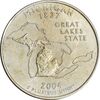 سکه کوارتر دلار 2004P ایالتی (میشیگان) - EF45 - آمریکا