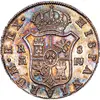 8 رئال تصویری - Spain 8 reales silver coin - Portrait - Carolus III